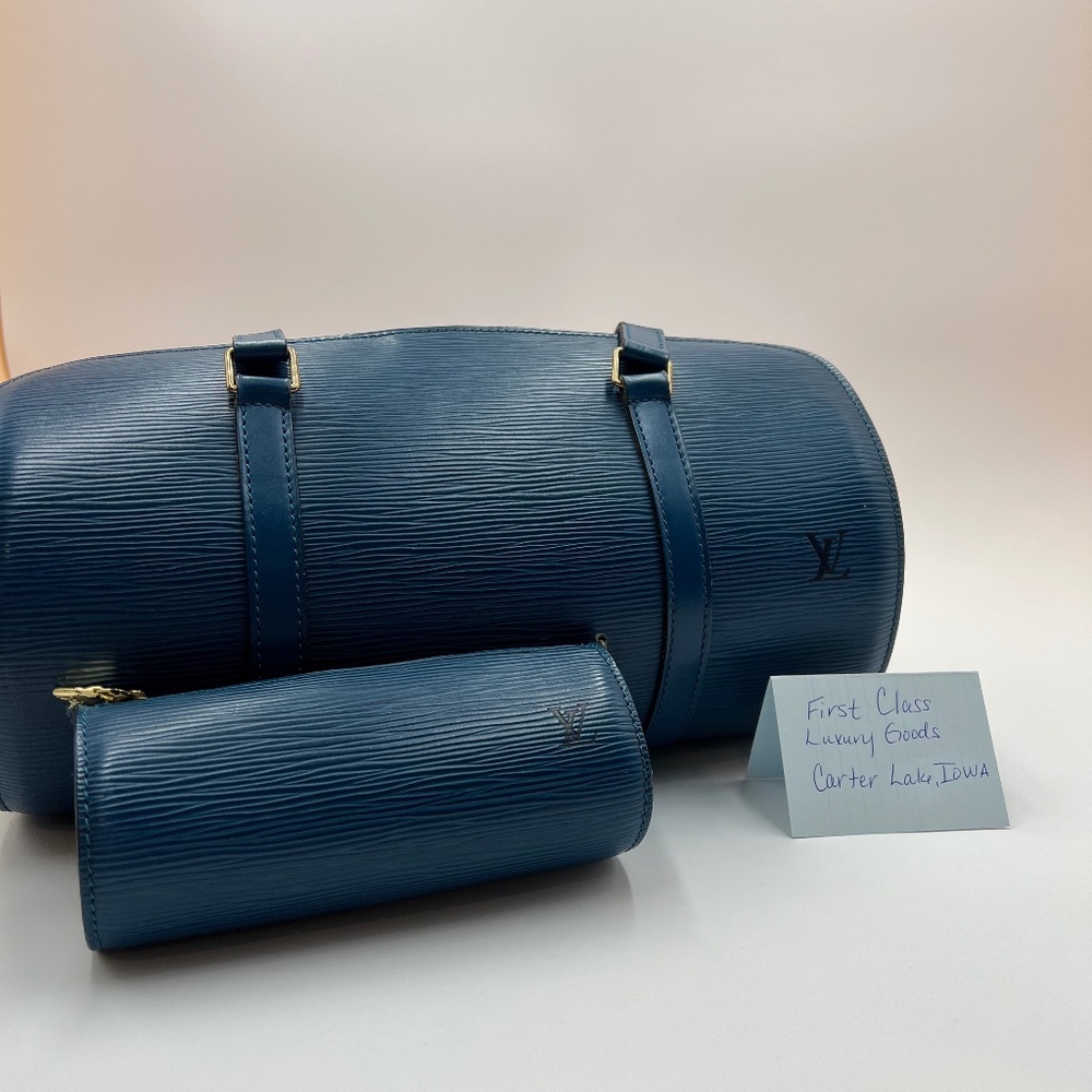 Louis Vuitton Papillon Epi Blue with  Baby Papillon Epi Blue